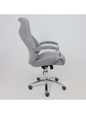 Кресло компьютерное AksHome Mastif серый сбоку