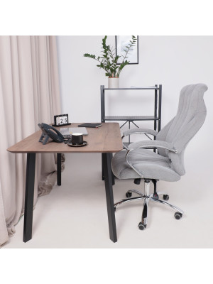 Кресло компьютерное AksHome Mastif серый в интерьере (2)