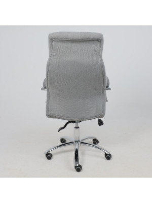 Кресло компьютерное AksHome Mastif серый сзади