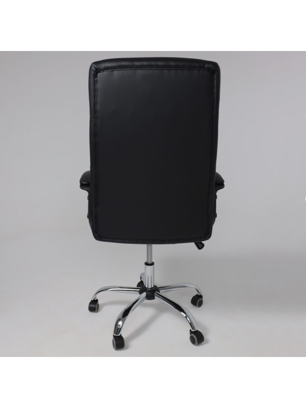 Кресло компьютерное AksHome Olympia Eco черный сзади