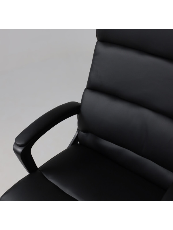 Кресло компьютерное AksHome Olympia Eco черный сверху