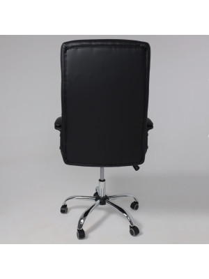 Кресло компьютерное AksHome Olympia Eco черный сзади