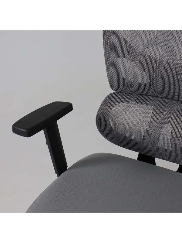 Кресло компьютерное AksHome Pascal серый подлокотники