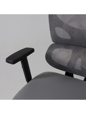 Кресло компьютерное AksHome Pascal серый подлокотники