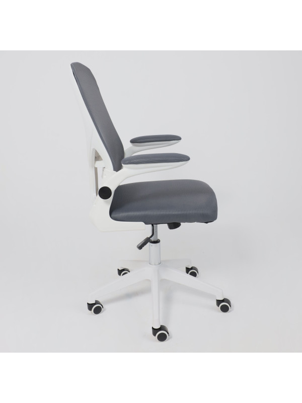 Кресло компьютерное AksHome Plan серый сбоку