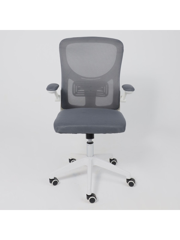 Кресло компьютерное AksHome Plan серый спереди