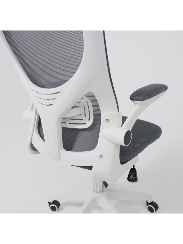 Кресло компьютерное AksHome Plan серый под углом