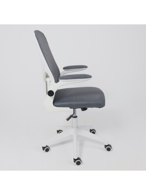 Кресло компьютерное AksHome Plan серый сбоку