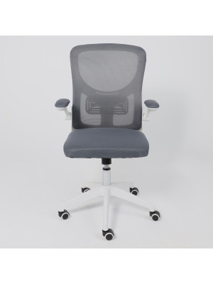 Кресло компьютерное AksHome Plan серый спереди