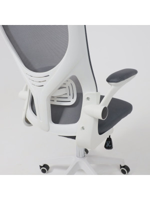 Кресло компьютерное AksHome Plan серый под углом