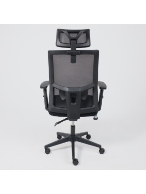 Кресло компьютерное AksHome Profit черный сзади