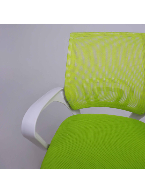 Кресло компьютерное AksHome Ricci New зеленый вблизи