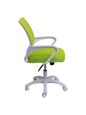 Кресло компьютерное AksHome Ricci New зеленый сбоку