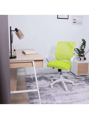 Кресло компьютерное AksHome Ricci New зеленый в интерьере