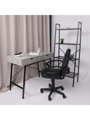 Кресло компьютерное AksHome Web Eco черный в интерьере