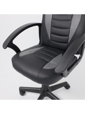 Кресло компьютерное AksHome Web Eco черный сверху