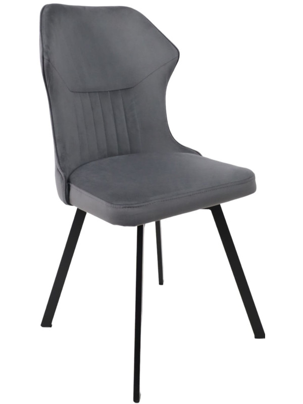 Стул AksHome Каврус U-R Seven серый/черный