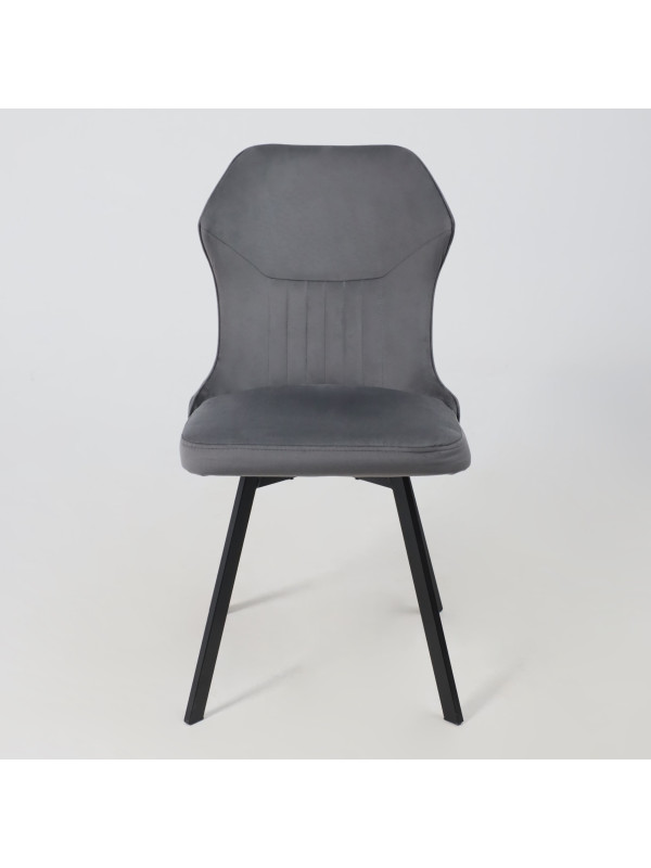 Стул AksHome Каврус U-R Seven серый/черный спереди