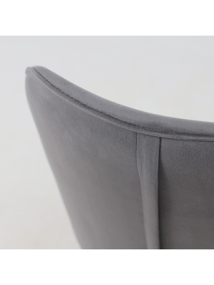 Стул AksHome Каврус U-R Seven серый/черный сверху