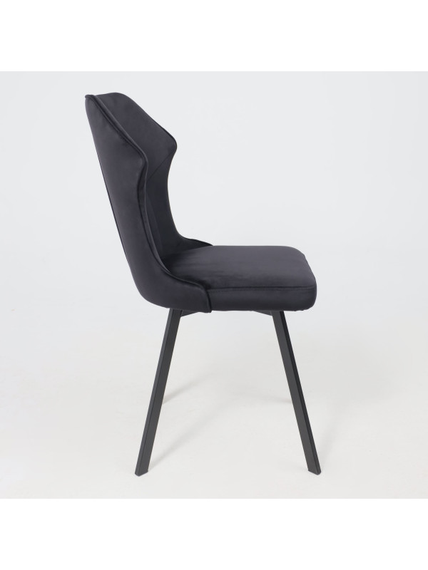 Стул AksHome Каврус U-R Seven черный сбоку