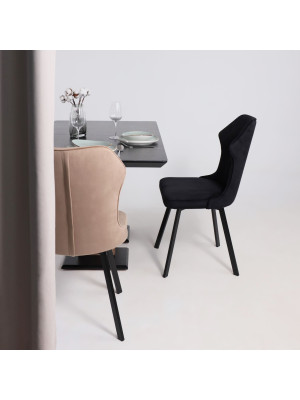 Стул AksHome Каврус U-R Seven черный в интерьере (1)