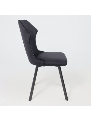 Стул AksHome Каврус U-R Seven черный сбоку