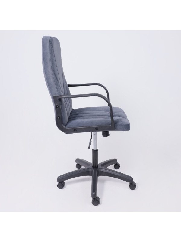 Кресло компьютерное AksHome Менеджер 01 серый сбоку