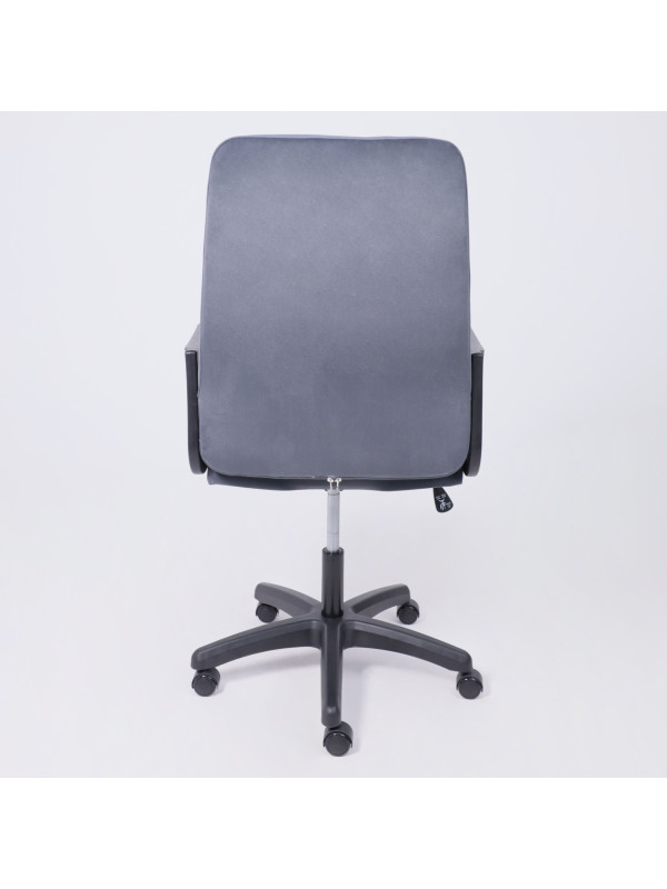 Кресло компьютерное AksHome Менеджер 01 серый сзади
