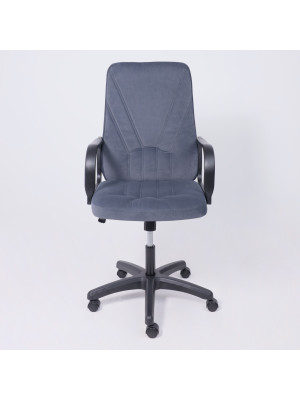Кресло компьютерное AksHome Менеджер 01 серый спереди