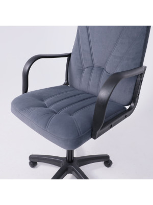 Кресло компьютерное AksHome Менеджер 01 серый сверху