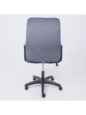 Кресло компьютерное AksHome Менеджер 01 серый сзади