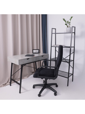 Кресло компьютерное AksHome Менеджер 01 черный в интерьере (1)