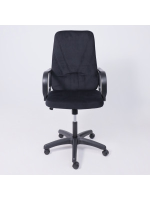 Кресло компьютерное AksHome Менеджер 01 черный спереди