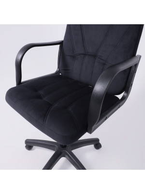 Кресло компьютерное AksHome Менеджер 01 черный сверху