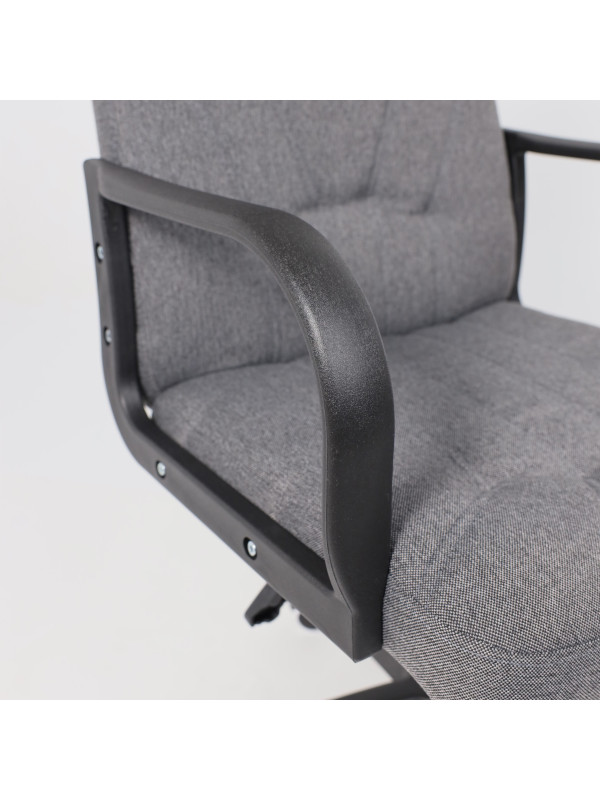 Кресло компьютерное AksHome Менеджер PL серый подлок