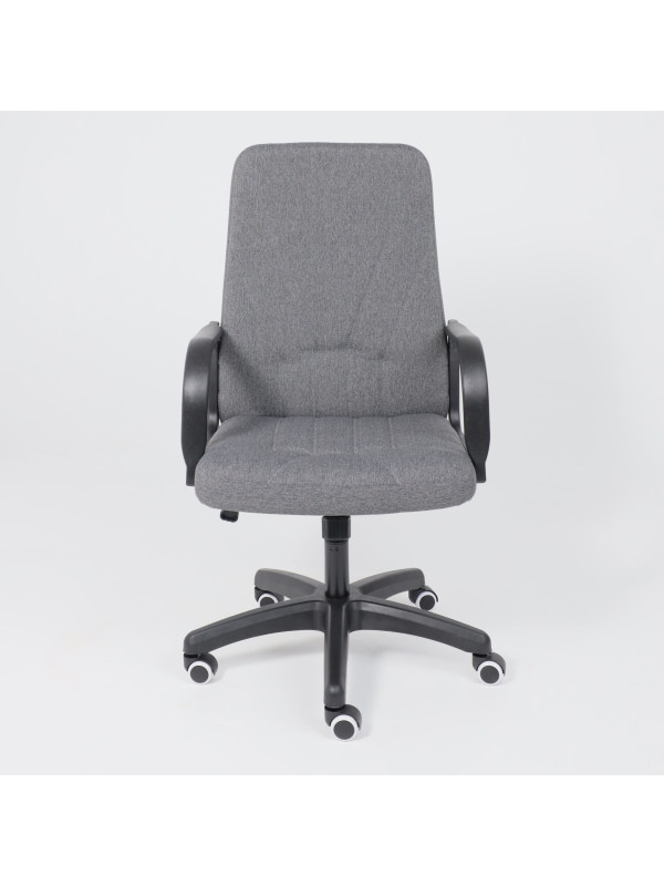 Кресло компьютерное AksHome Менеджер PL серый спереди