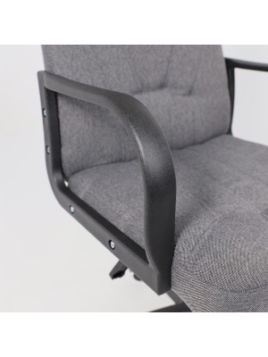 Кресло компьютерное AksHome Менеджер PL серый подлок