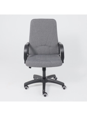 Кресло компьютерное AksHome Менеджер PL серый спереди