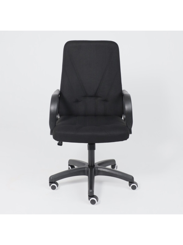 Кресло компьютерное AksHome Менеджер PL черный спереди