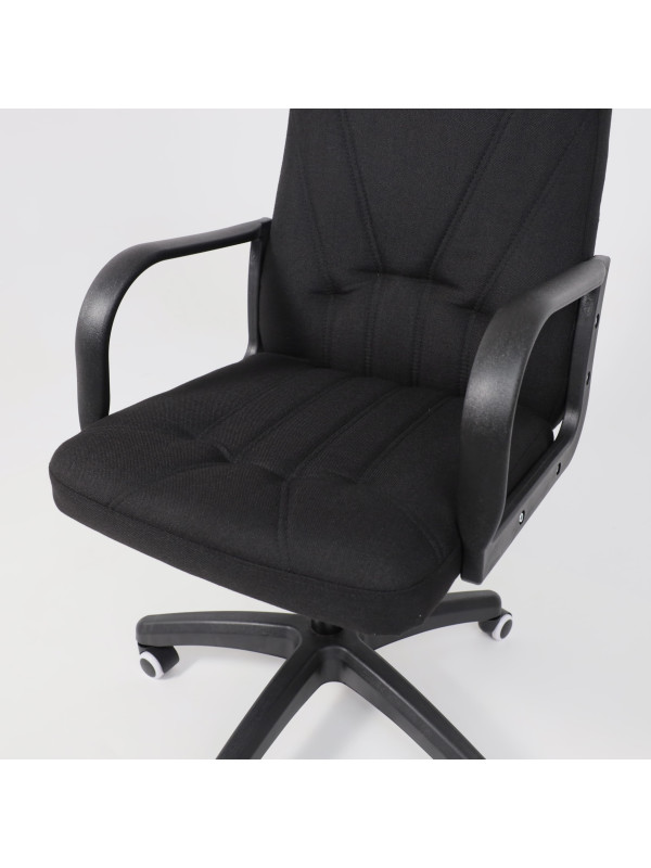 Кресло компьютерное AksHome Менеджер PL черный сверху