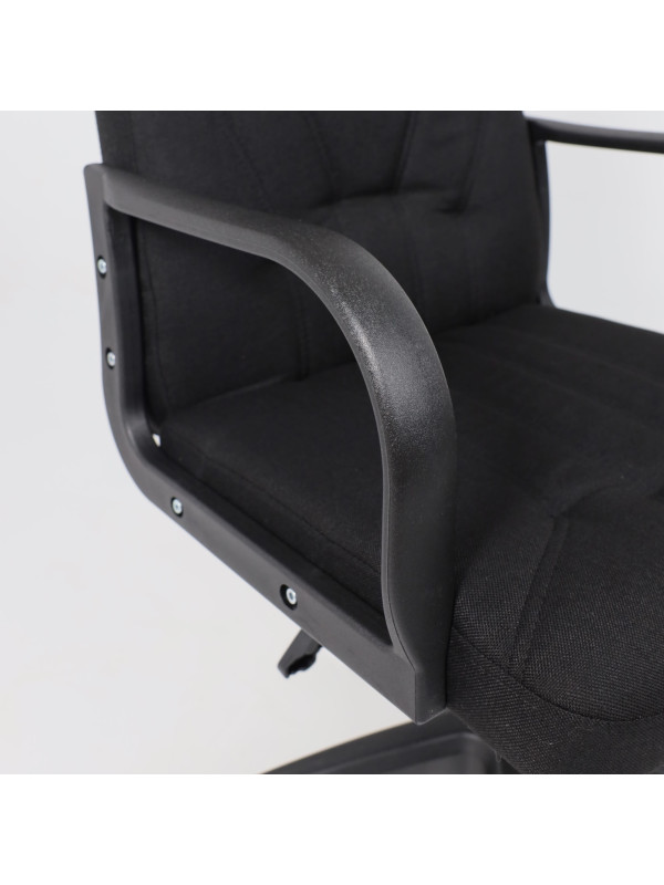 Кресло компьютерное AksHome Менеджер PL черный подлокотники