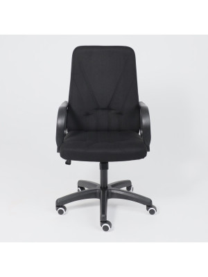 Кресло компьютерное AksHome Менеджер PL черный спереди