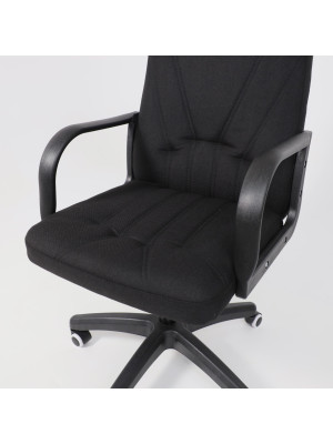 Кресло компьютерное AksHome Менеджер PL черный сверху
