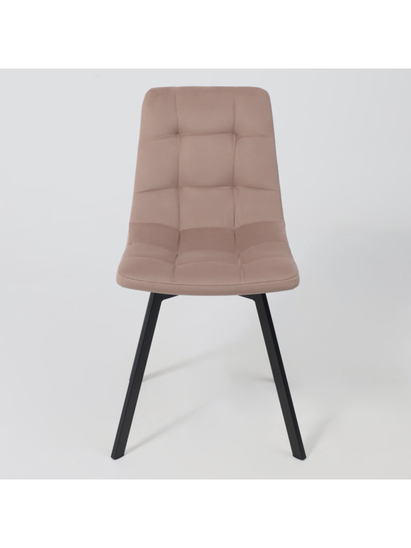 Стул AksHome Рой U-R бежевый/черный спереди