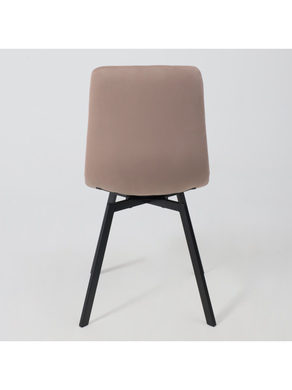 Стул AksHome Рой U-R бежевый/черный сзади