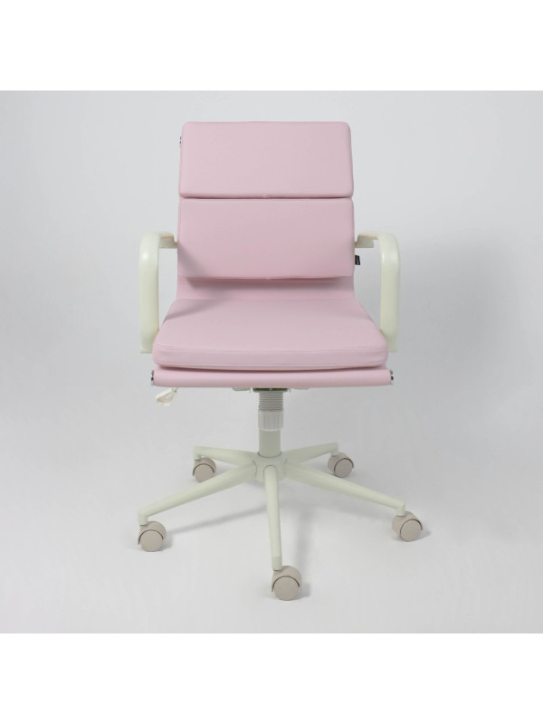 Кресло компьютерное AksHome Indigo розовый спереди