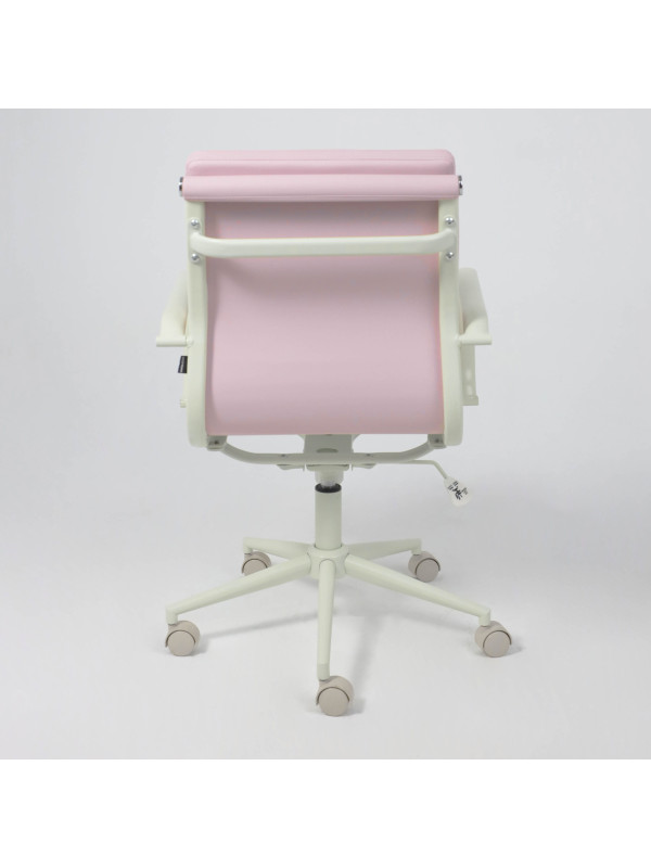 Кресло компьютерное AksHome Indigo розовый сзади