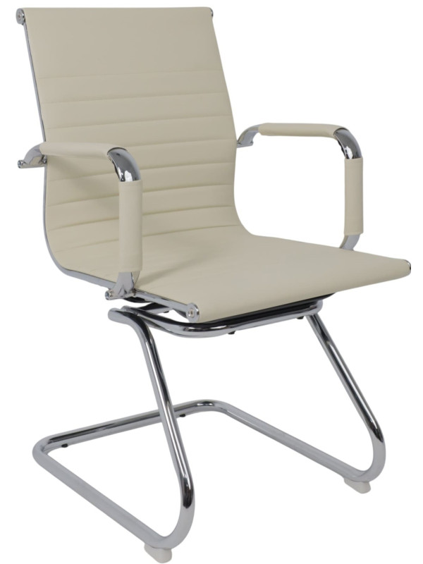 Стул офисный AksHome Mariani кремовый (экокожа)