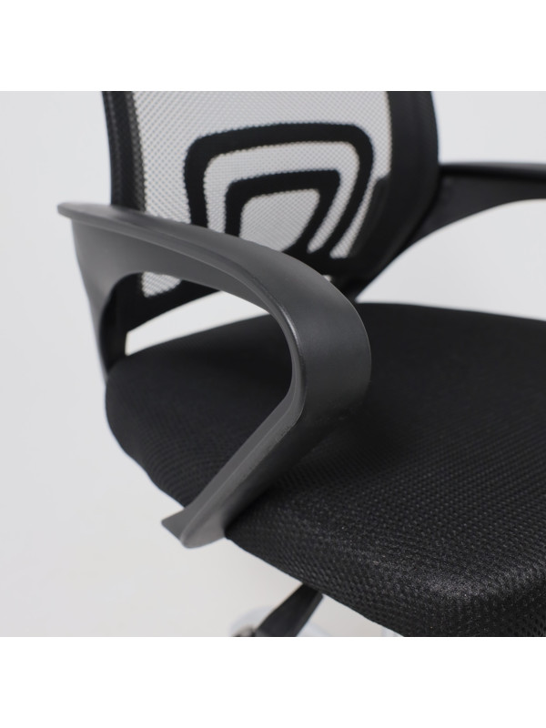 Кресло компьютерное AksHome Ricci черный подлокотники