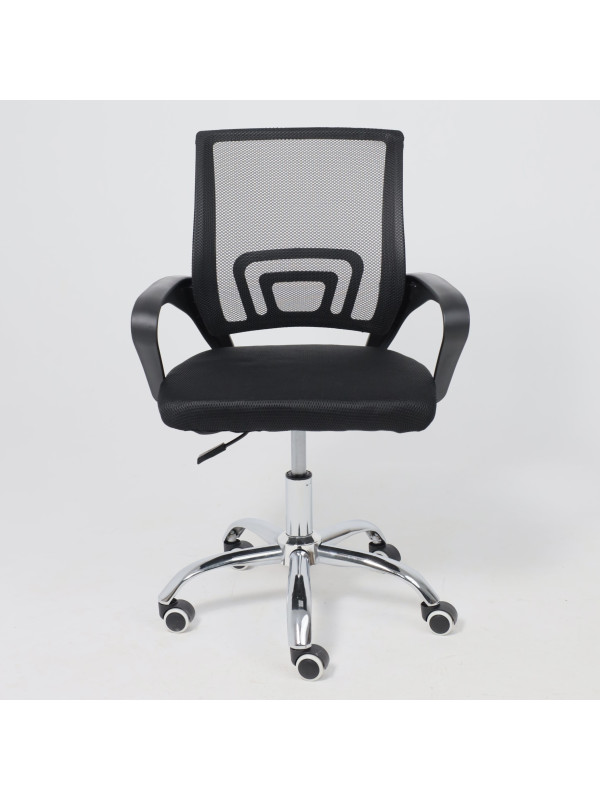 Кресло компьютерное AksHome Ricci черный спереди